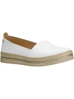 Wojas Leder-Espadrilles in Weiß Sale