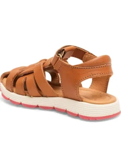 bisgaard Leder-Halbsandalen in Hellbraun Discount