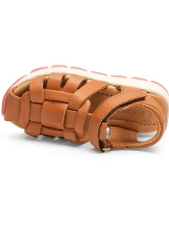 bisgaard Leder-Halbsandalen in Hellbraun Discount