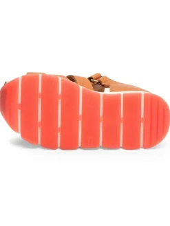 bisgaard Leder-Halbsandalen in Hellbraun Discount