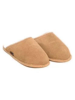 kitz pichler Leder-Hausschuhe "Maha" in Hellbraun>Damen Clogs & Pantoletten|Hausschuhe