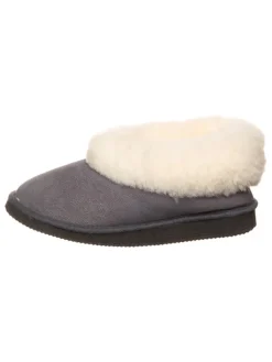 kitz pichler Leder-Hüttenschuhe "Gisi" in Grau>Kinder Hausschuhe