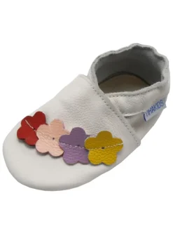 Yihakids Leder-Krabbelschuhe in Weiß Online