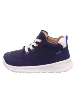 superfit Leder-Lauflernschuhe "Breeze" in Dunkelblau Hot