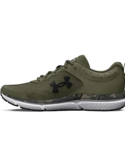 Under Armour Leder-Laufschuhe in Khaki Best