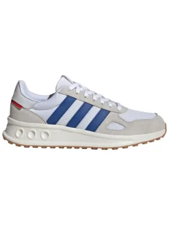 adidas Leder-Laufschuhe "Run 84" in Weiß/ Blau/ Beige>Herren Sportschuhe