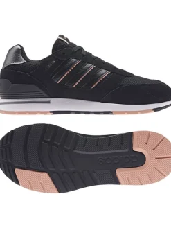 adidas Leder-Laufschuhe "Run 80s" in Schwarz Online