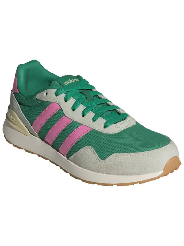 adidas Leder-Laufschuhe "RUN 60s" in Grün/ Pink Sale