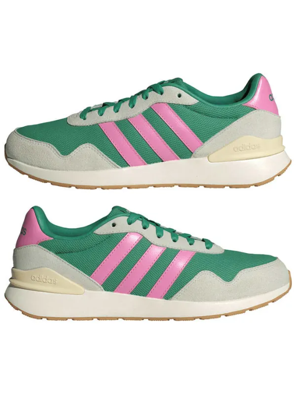 adidas Leder-Laufschuhe "RUN 60s" in Grün/ Pink Sale