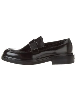 Calvin Klein Leder-Loafer in Schwarz Clearance