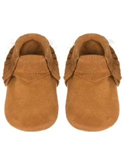 Lait et Miel Leder-Mokassins in Cognac>Kinder Halbschuhe|Halbschuhe·Mokassins