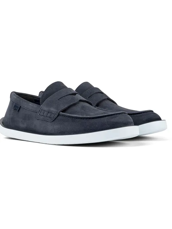 Camper Leder-Mokassins in Dunkelblau>Herren Halbschuhe