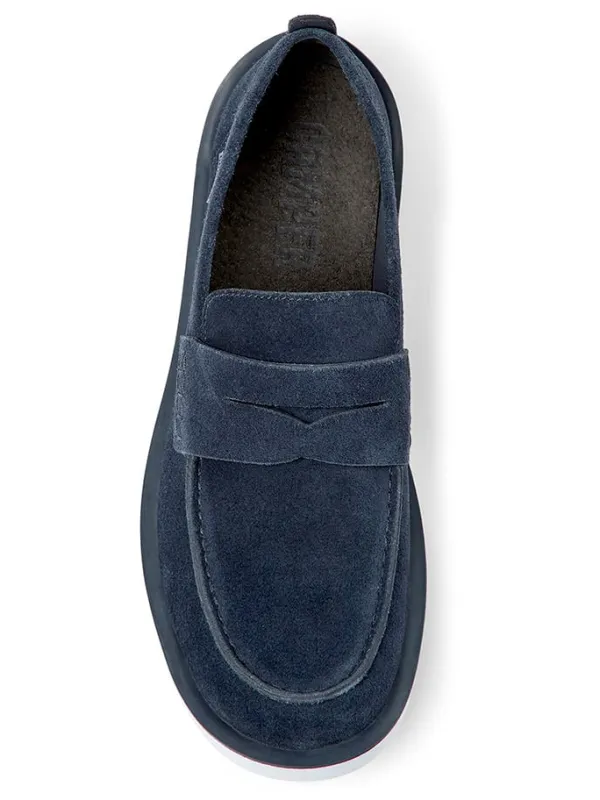 Camper Leder-Mokassins in Dunkelblau>Herren Halbschuhe
