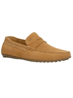 Wojas Leder-Mokassins in Hellbraun>Herren Halbschuhe