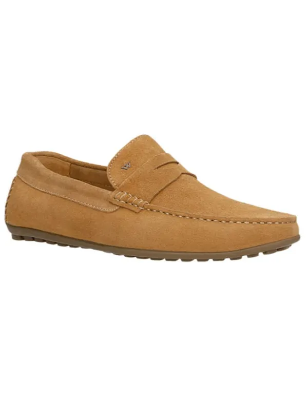 Wojas Leder-Mokassins in Hellbraun>Herren Halbschuhe