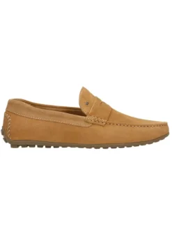 Wojas Leder-Mokassins in Hellbraun>Herren Halbschuhe