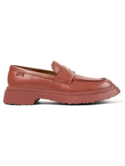 Camper Leder-Mokassins in Rot Discount