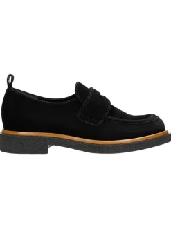 Wojas Leder-Mokassins in Schwarz>Damen Halbschuhe
