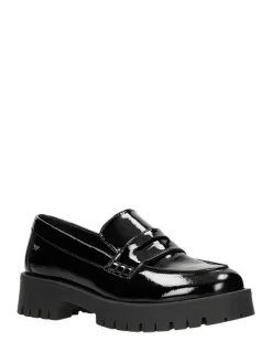 Wojas Leder-Mokassins in Schwarz New