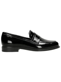 Wojas Leder-Mokassins in Schwarz>Damen Halbschuhe