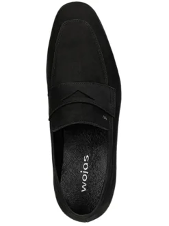 Wojas Leder-Mokassins in Schwarz>Herren Halbschuhe