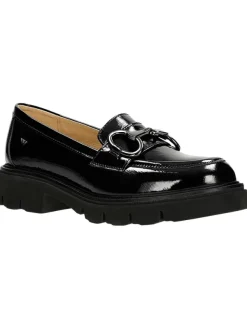 Wojas Leder-Mokassins in Schwarz>Damen Halbschuhe