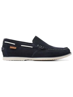Clarks Leder-Mokassins "Noonan" in Dunkelblau Hot