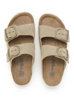 SABOKETS Leder-Pantoletten in Beige><noscript><img width=