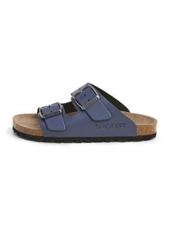 SABOKETS Leder-Pantoletten in Blau>Kinder Clogs & Pantoletten·Pantoletten