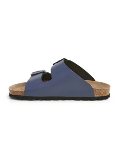 SABOKETS Leder-Pantoletten in Blau>Kinder Clogs & Pantoletten·Pantoletten