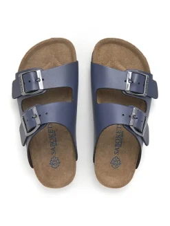 SABOKETS Leder-Pantoletten in Blau><noscript><img width=