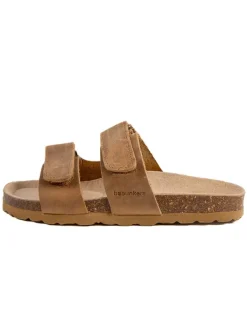 BABUNKERS Family Leder-Pantoletten in Braun Sale