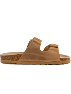 BABUNKERS Family Leder-Pantoletten in Braun Sale