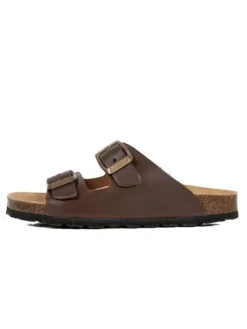 BABUNKERS Family Leder-Pantoletten in Braun>Kinder Clogs & Pantoletten·Pantoletten
