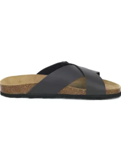 BABUNKERS Family Leder-Pantoletten in Braun>Herren Hausschuhe|Sandalen & Pantoletten