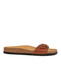 BABUNKERS Family Leder-Pantoletten in Braun>Herren Hausschuhe|Sandalen & Pantoletten