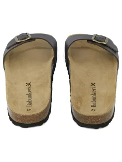 BABUNKERS Family Leder-Pantoletten in Braun Discount