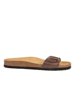 BABUNKERS Family Leder-Pantoletten in Braun>Herren Hausschuhe|Sandalen & Pantoletten