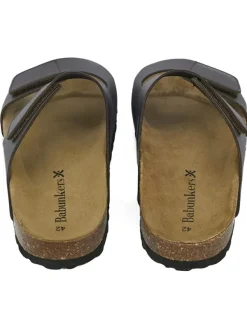 BABUNKERS Family Leder-Pantoletten in Braun Best