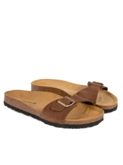BABUNKERS Family Leder-Pantoletten in Braun>Herren Sandalen & Pantoletten