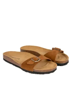 BABUNKERS Family Leder-Pantoletten in Cognac>Herren Sandalen & Pantoletten