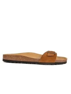 BABUNKERS Family Leder-Pantoletten in Cognac>Herren Sandalen & Pantoletten