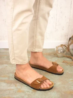 BABUNKERS Family Leder-Pantoletten in Cognac><noscript><img width=