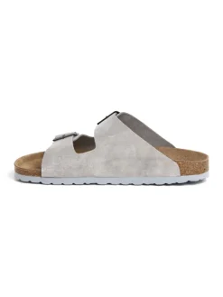 BABUNKERS Family Leder-Pantoletten in Grau>Herren Hausschuhe|Sandalen & Pantoletten