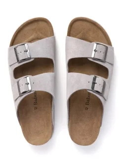 BABUNKERS Family Leder-Pantoletten in Grau><noscript><img width=