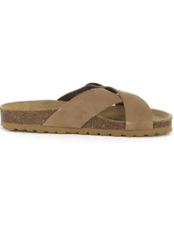 BABUNKERS Family Leder-Pantoletten in Hellbraun>Damen Clogs & Pantoletten