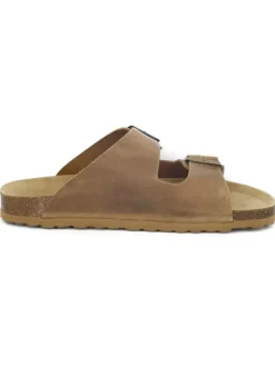 BABUNKERS Family Leder-Pantoletten in Hellbraun>Herren Hausschuhe|Sandalen & Pantoletten