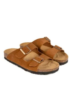 BABUNKERS Family Leder-Pantoletten in Hellbraun>Damen Clogs & Pantoletten