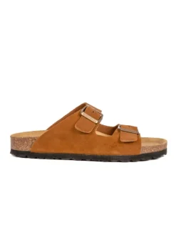 BABUNKERS Family Leder-Pantoletten in Hellbraun>Damen Clogs & Pantoletten