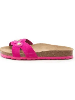 BABUNKERS Family Leder-Pantoletten in Pink>Damen Clogs & Pantoletten